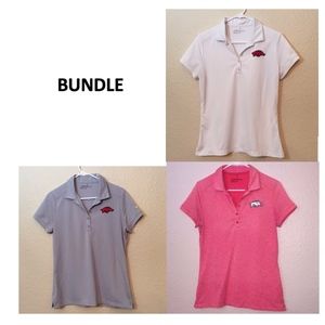 bundle: 3 Nike Dri-Fit Polos • Arkansas LIKE NEW